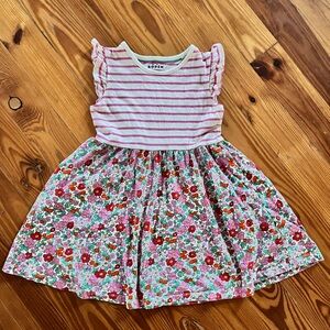 Mini Boden Colorful Floral Kids Dress, Size 5-6yo
